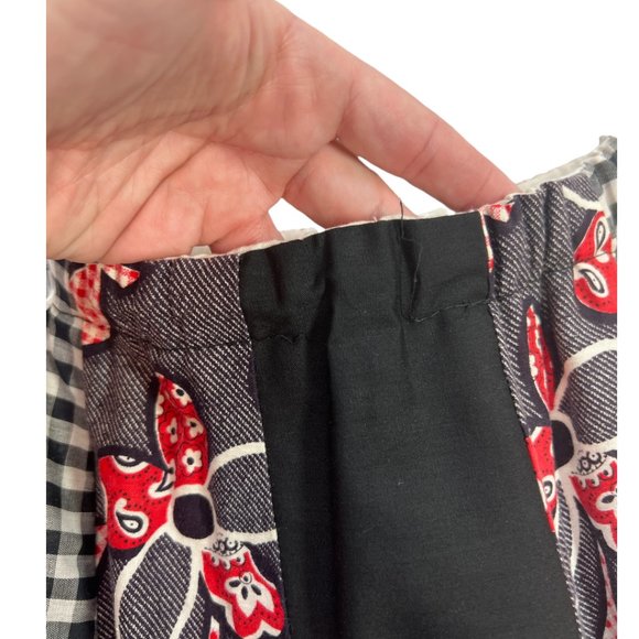 VTG 70's Care Free Fashions Multi Patterned Maxi Skirt - Picture 5 of 7